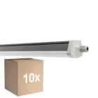 Multipack 10x Ledvance Impermeable Pantalla Prueba De Vapor FLEX Cableado De Paso 34W 5600lm - 840 Blanco Frio | 120cm - Reemplazo 2x36W