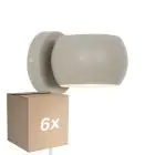 Multipack 6x Nordlux Belir Luz De Pared Metal Marrón Up & Down | Apta para 2x G9