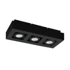 Eglo Techo Foco Mendoza Acero Negro 14.1W 1035lm - 830 Luz Cálida | Regulable - Apta para GU10