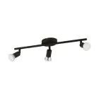Eglo Luz de techo Buzz-LED Acero Negro 3x2.8W 3x250lm - 830 Luz Cálida | IP20 - Incl. 3x GU10