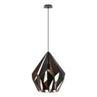 Eglo Colgante De Luz Carlton 1 Negro, Cobre | Apta para E27