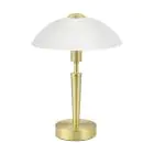 Eglo Lámpara De Mesa Solo 1 Acero Oro Blanco | IP20 - Apta para 1x E14 