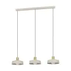 Eglo Colgante De Luz Valdiola Acero Lijado | IP20 - Apta para 3x E27 