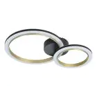 Eglo Luz de techo Calliera Acero Negro, Latón 12W 1500lm - 830 Luz Cálida | Regulable