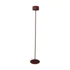 Eglo Lámpara de pie Roccanova-L Solar Acero Naranja 2W 270lm - 830 Luz Cálida | IP44 - Regulable al tacto - USB-C