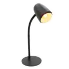 Eglo Lámpara De Mesa Carlo Acero Negro | Apta para 1x E14