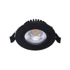 Noxion LED Ajustable Slim Spot Negro 6W 550lm - 930 Luz Cálida | Recorte 75mm - IP54 - Mejor reproducción de color 